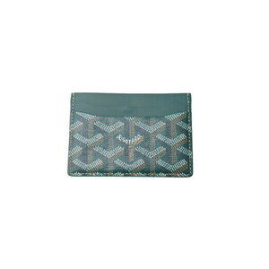 GOYARD Saint Sulpice Card Wallet green leather